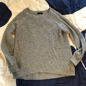 J Crew Gray Sweater size S with Elbow Patches